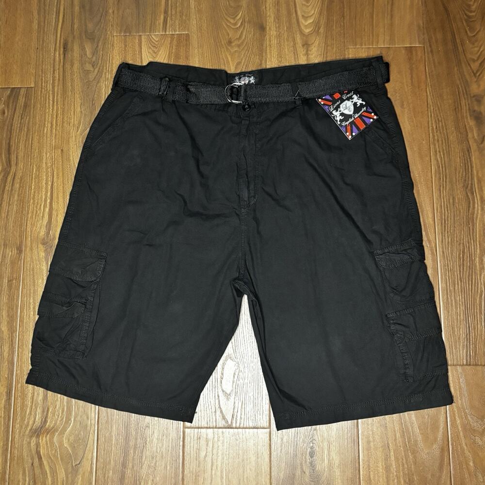 Lions Crest English Laundry Black Cargo Shorts 48 NEW